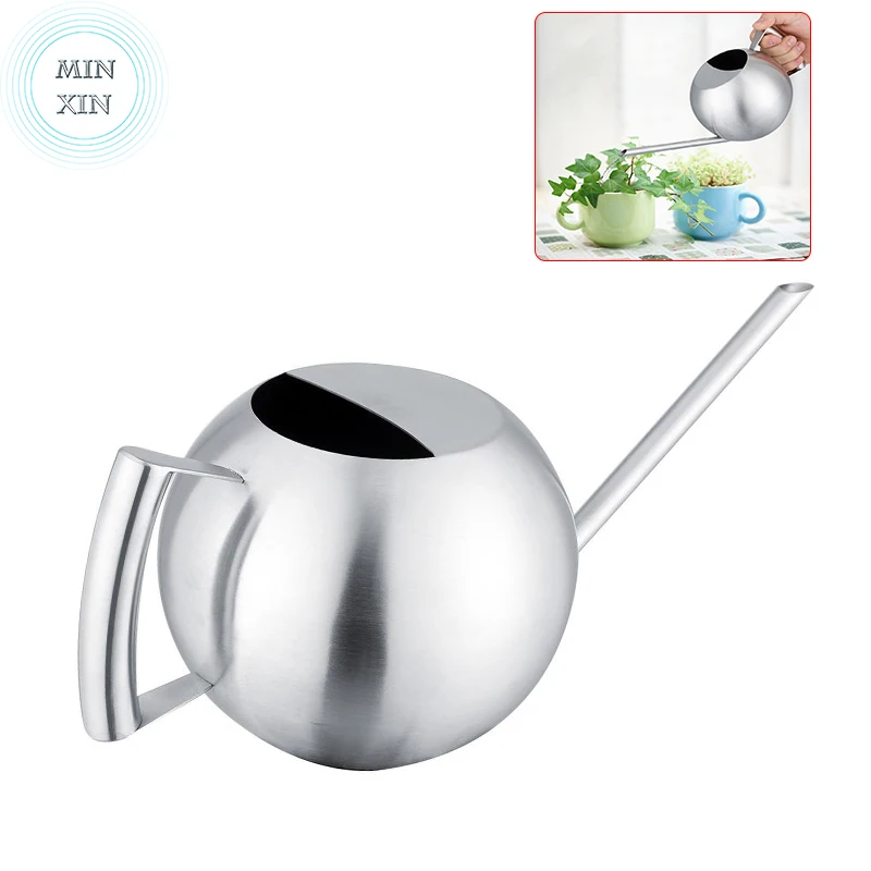 Stainless Steel Watering Can 1000mL Long Mouth Round Sprinkling Pot for Home Garden Plant Watering Pot
Stainless Steel Watering Can 1000mL Long Mouth Round Sprinkling Pot for Home Garden Plant Watering Pot