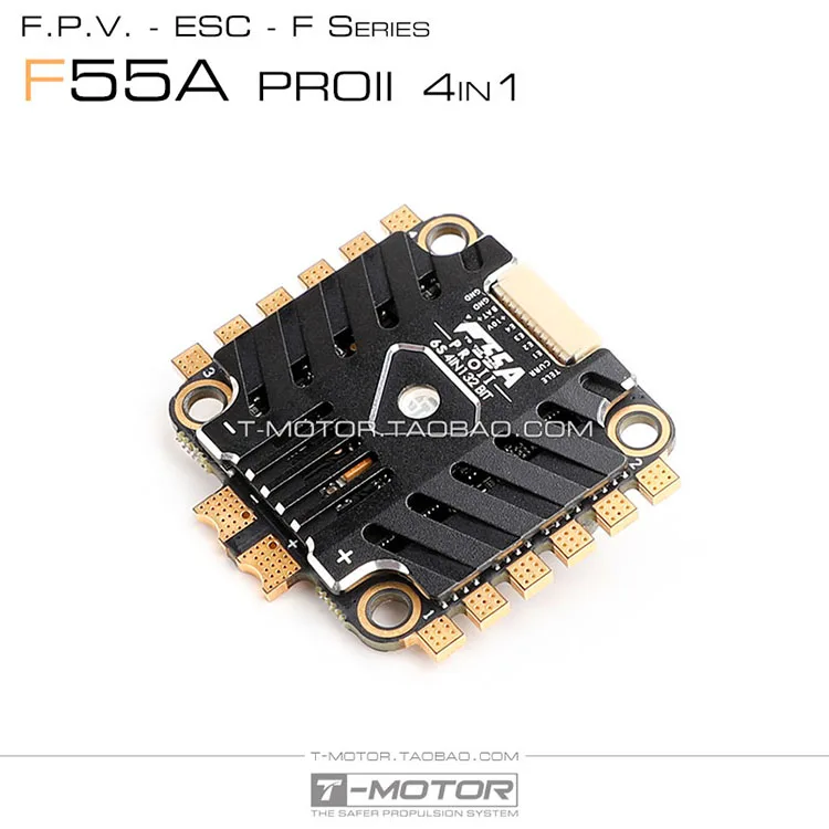 T-MOTOR F55A PROII 6S 4 в 1 светодиодный 32bit ESC электрический регулятор скорости 128k для FPV моторов RC Racing Drone
T-MOTOR F55A PROII 6S 4 в 1 светодиодный 32bit ESC электрический регулятор скорости 128k для FPV моторов RC Racing Drone