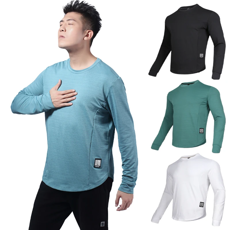 Elasticity Gym Mens Thick Long Sleeves Casual Solid Color Compression Running Pullover Good Quality Spring Autumn Jogging Shirts
Elasticity Gym Mens Thick Long Sleeves Casual Solid Color Compression Running Pullover Good Quality Spring Autumn Jogging Shirts