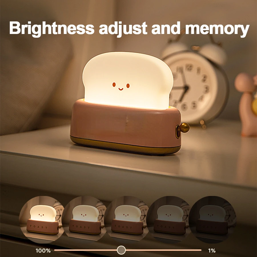 Cartoon Baby Nightlights Decoration Bedroom Night Lamp Rechargeable Led Lights For Room Cute Toaster Birthday Child Teacher Gift
Cartoon Baby Nightlights Decoration Bedroom Night Lamp Rechargeable Led Lights For Room Cute Toaster Birthday Child Teacher Gift