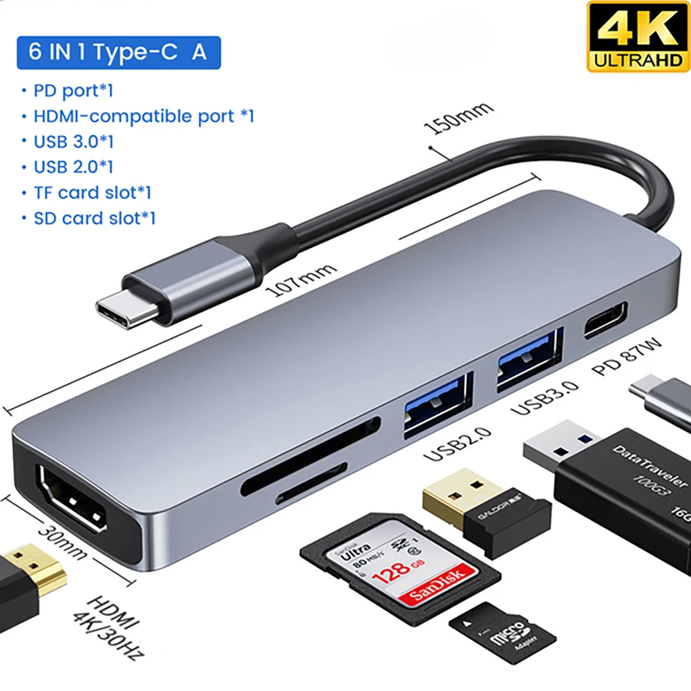 USB-концентратор usb-c/HDTV, для MacBook Pro, 2018 2020, 2020, 6 портов в 1, кардридер, 3,0
USB-концентратор usb-c/HDTV, для MacBook Pro, 2018 2020, 2020, 6 портов в 1, кардридер, 3,0