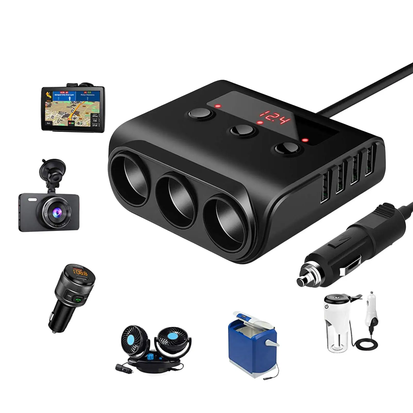 USB Car Charger Cigarettes Lighter Socket Car Cigarettes Lighter Converter 12v 24v For Car Air Pump Vacuum Cleaners And More
USB Car Charger Cigarettes Lighter Socket Car Cigarettes Lighter Converter 12v 24v For Car Air Pump Vacuum Cleaners And More