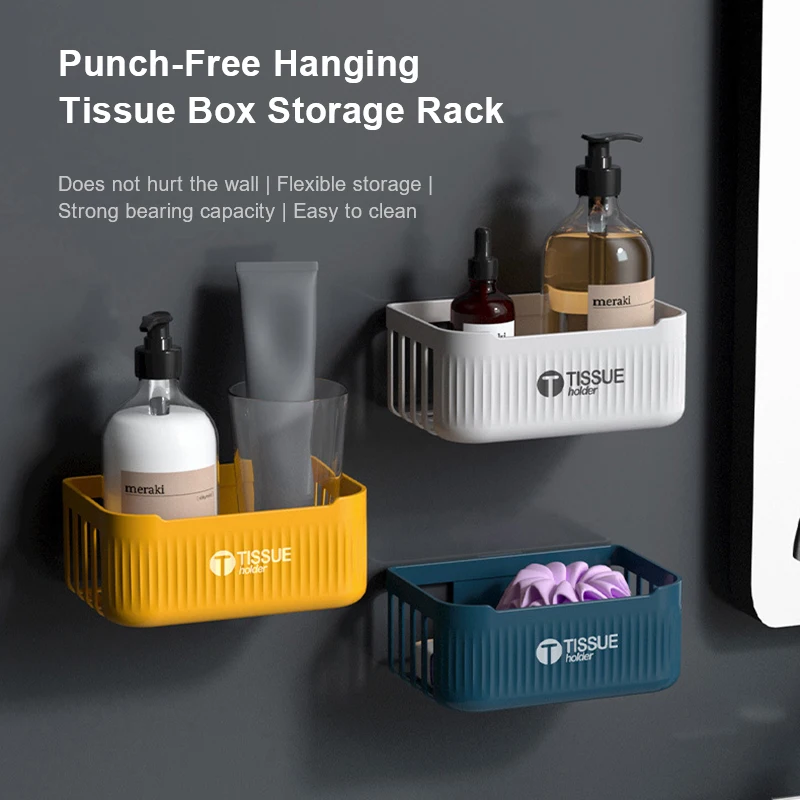 Punch-Free Wall Mounted Tissue Shelf Toilet Square Round Toilet Paper Box Bathroom Organizer Shower Soap Box Draining Holder
Punch-Free Wall Mounted Tissue Shelf Toilet Square Round Toilet Paper Box Bathroom Organizer Shower Soap Box Draining Holder