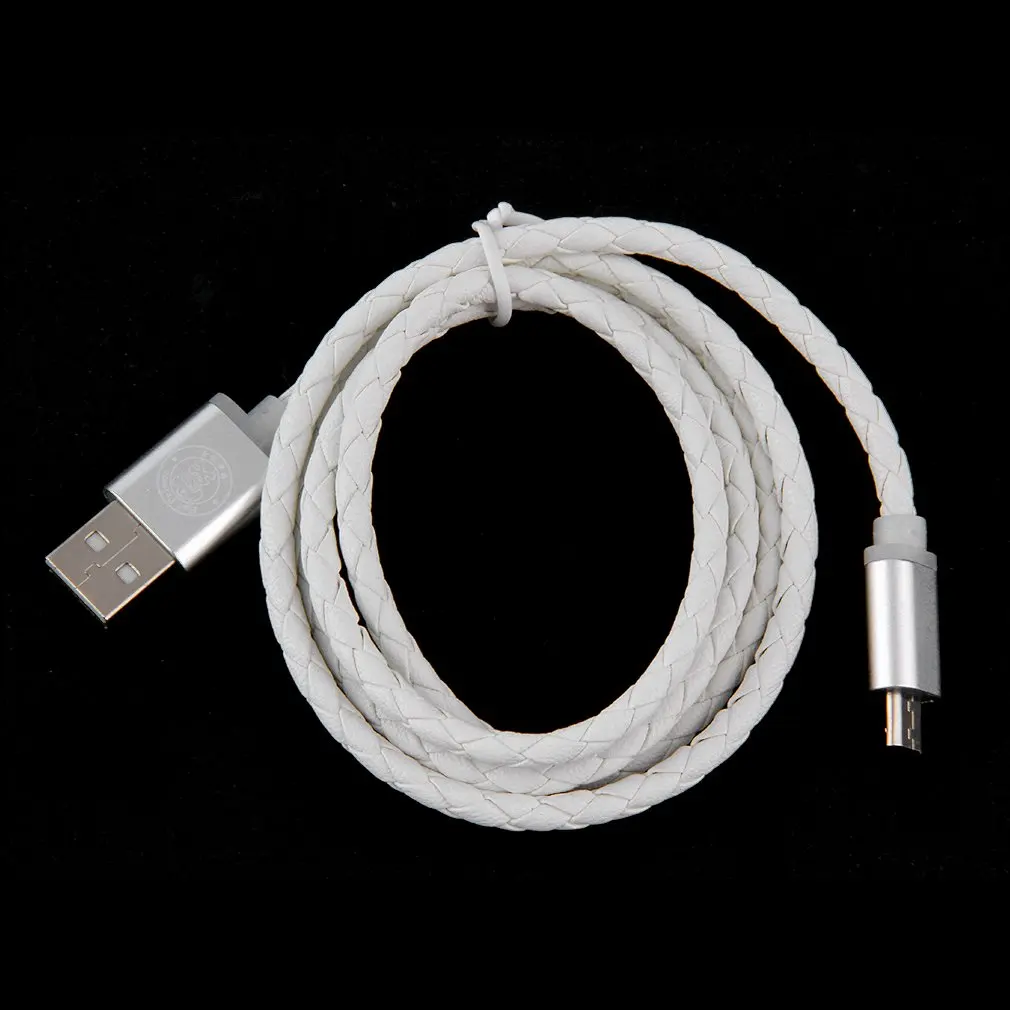Кожаный кабель для зарядки и синхронизации данных Micro USB для телефона Android, длина 1 м
Кожаный кабель для зарядки и синхронизации данных Micro USB для телефона Android, длина 1 м