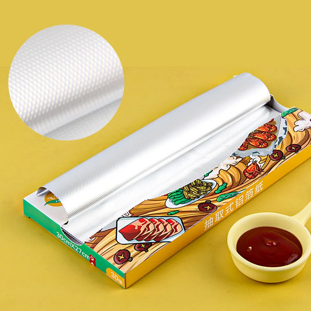 1 Roll Thick Heavy Duty Aluminum Foil Paper Barbecue Food Safe Foil Wrap Barbecue Tinfoil Paper Kitchen BBQ Tools
1 Roll Thick Heavy Duty Aluminum Foil Paper Barbecue Food Safe Foil Wrap Barbecue Tinfoil Paper Kitchen BBQ Tools