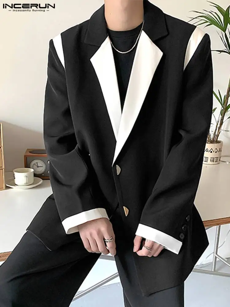 INCERUN Men Blazer Patchwork Lapel Long Sleeve Streetwear Button Loose Casual Suits Korean 2023 Fashion Men Thin Coats S-5XL
INCERUN Men Blazer Patchwork Lapel Long Sleeve Streetwear Button Loose Casual Suits Korean 2023 Fashion Men Thin Coats S-5XL