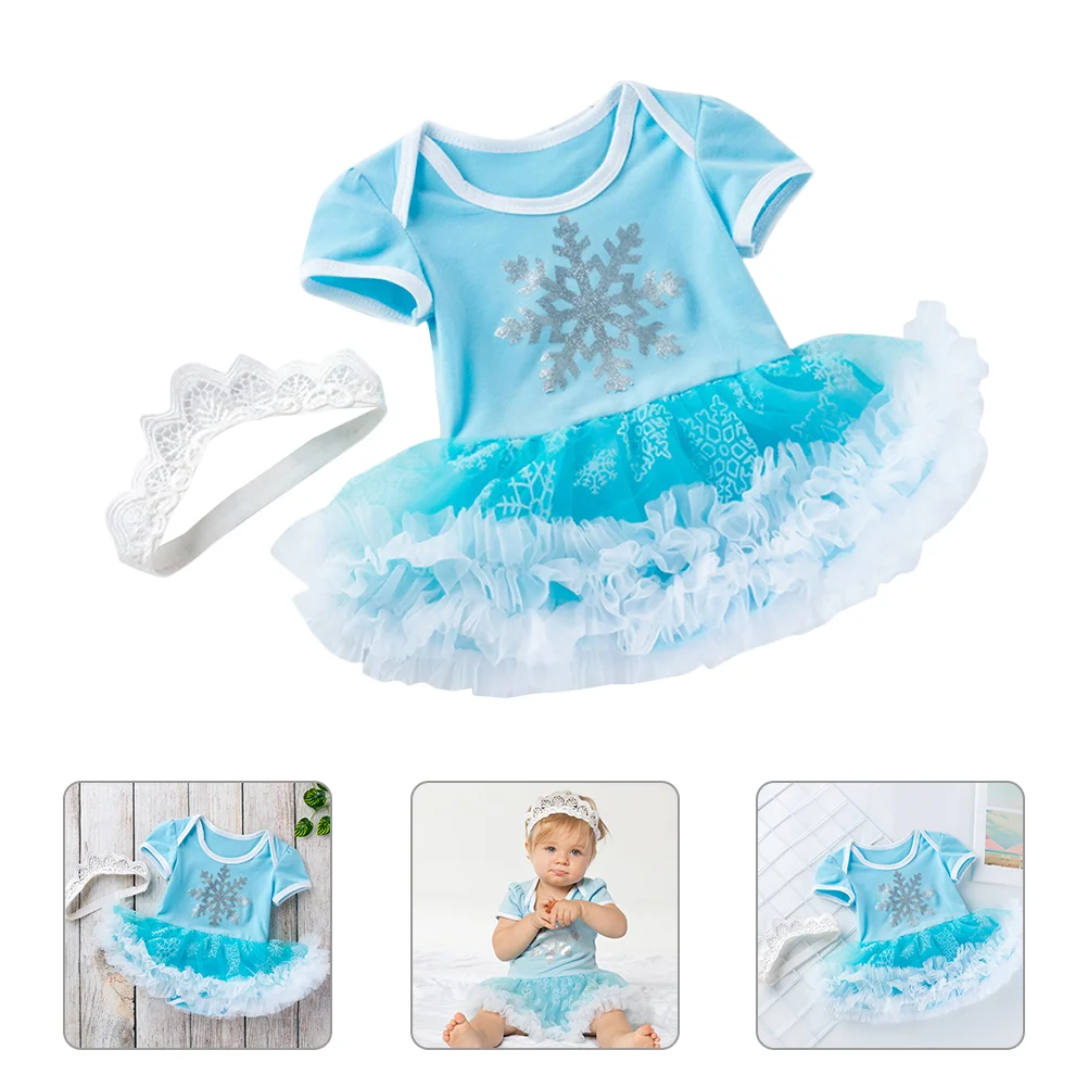 1 Set Baby Girls Summer Dress Snowflake Short Sleeve Romper Skirt with Headband 
1 Set Baby Girls Summer Dress Snowflake Short Sleeve Romper Skirt with Headband