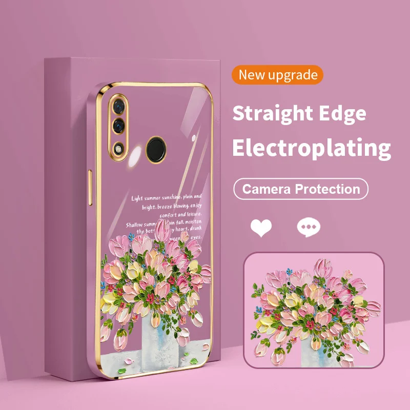 New Square Little Fresh Girl and Bouquet Electroplating Case for Huawei Nova 3 3i 4 5i 6 SE 7 7i P Smart Plus P20 Lite P40 Lite
New Square Little Fresh Girl and Bouquet Electroplating Case for Huawei Nova 3 3i 4 5i 6 SE 7 7i P Smart Plus P20 Lite P40 Lite