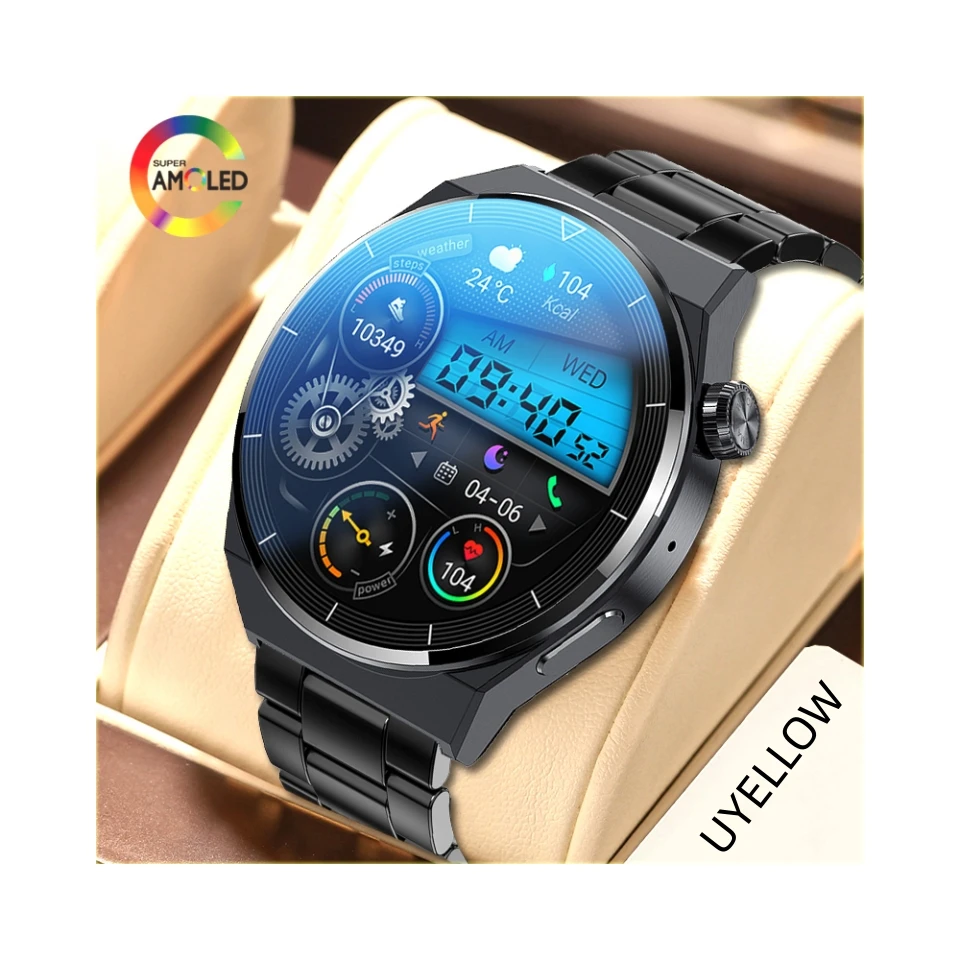 

2023 New For Huawei Watch GT3 Pro Custom Dial Answer Call AMOLED Smart Watches Men Sport Fitness Tracker Waterproof Smartwatch
