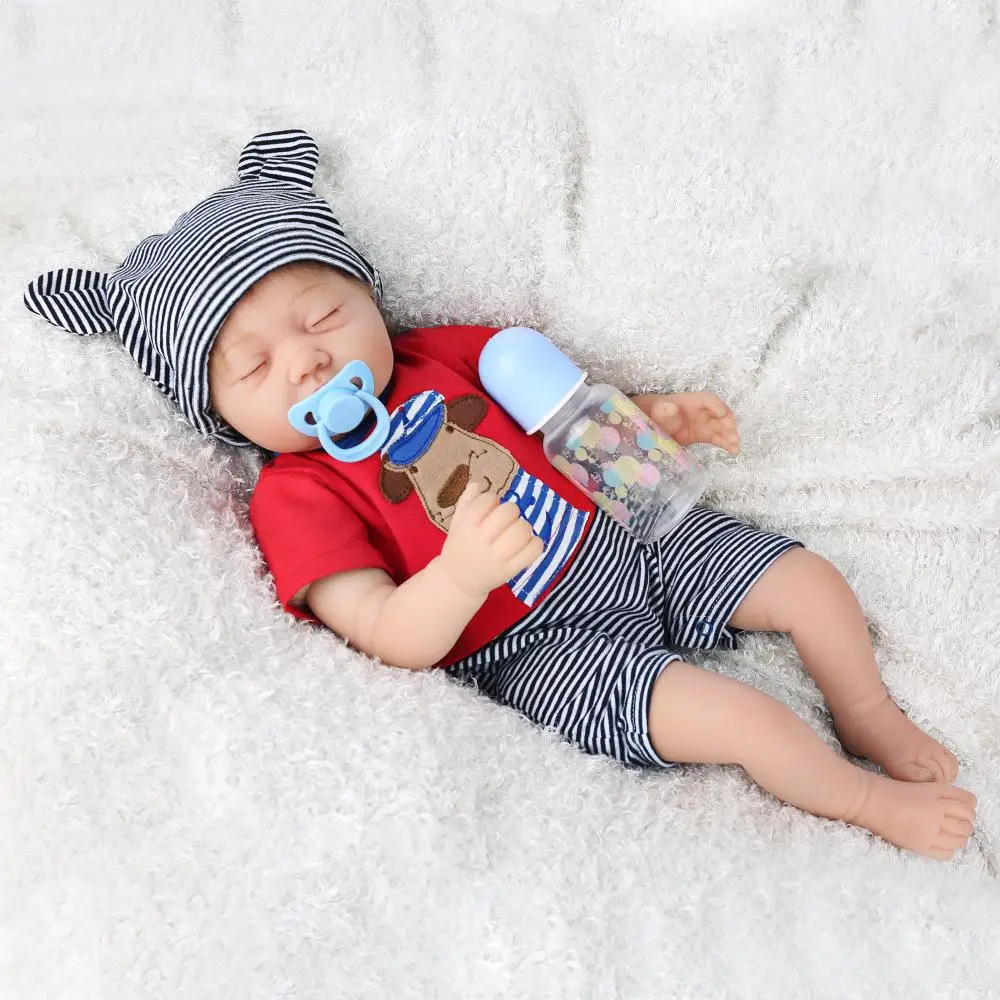 Lifelike Silicone Viny Doll Baby Reborn 22inch/55cm Realistic Sleeping Babies Dolls With Lovely Clothes Replica Reborn Doll
Lifelike Silicone Viny Doll Baby Reborn 22inch/55cm Realistic Sleeping Babies Dolls With Lovely Clothes Replica Reborn Doll