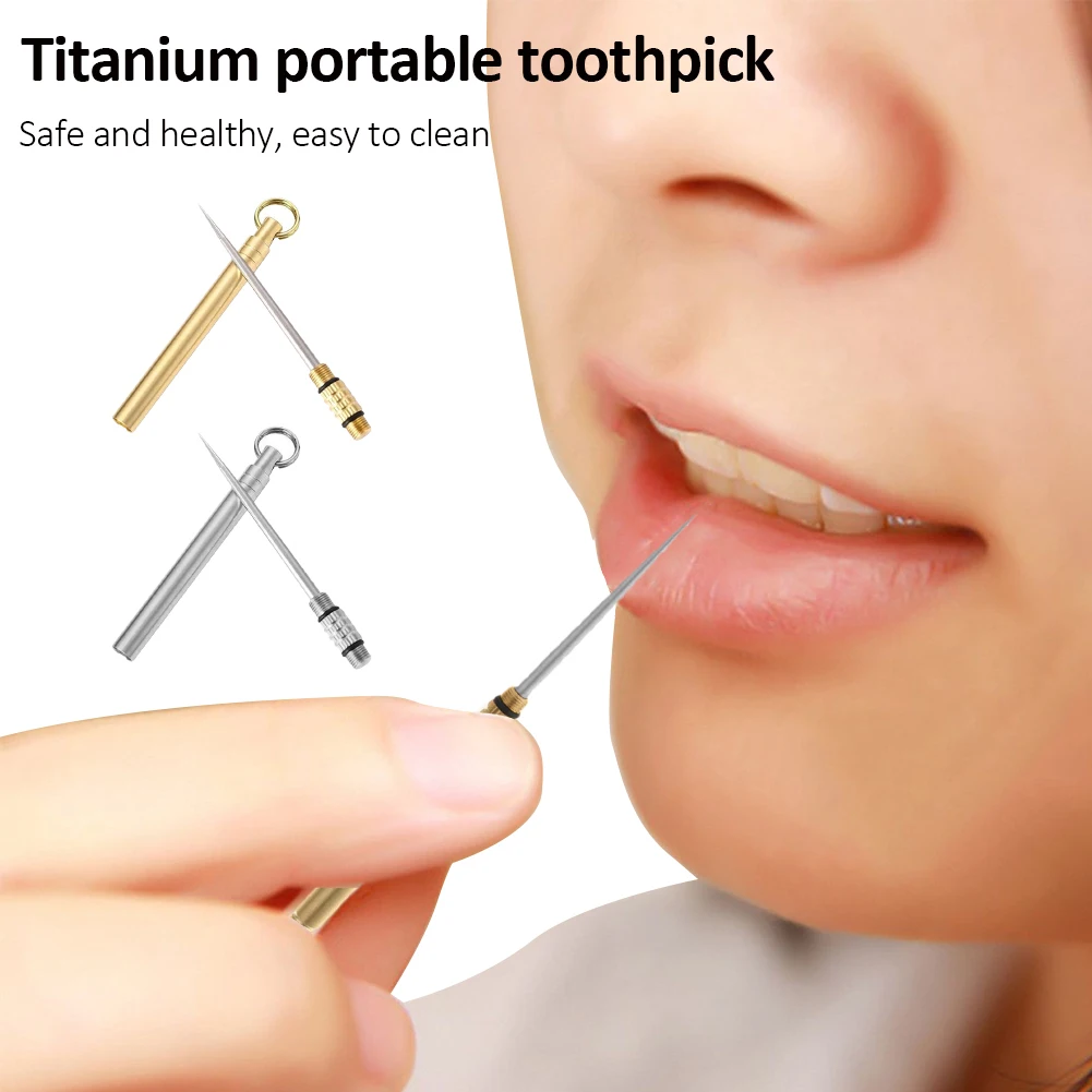 Portable Titanium Outdoor EDC Multi-Purpose Toothpick Bottle Fruit Fork Camping Tool Toothpick Tube Is More Durable Than Floss
Portable Titanium Outdoor EDC Multi-Purpose Toothpick Bottle Fruit Fork Camping Tool Toothpick Tube Is More Durable Than Floss