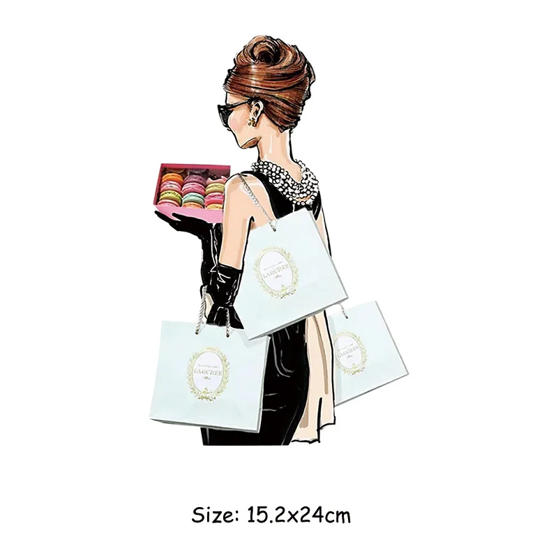 15.2x24cm Fashion Girl Iron On Patches For DIY Heat Transfer Clothes T-Shirt Thermal Stickers Decoration Printed
15.2x24cm Fashion Girl Iron On Patches For DIY Heat Transfer Clothes T-Shirt Thermal Stickers Decoration Printed
