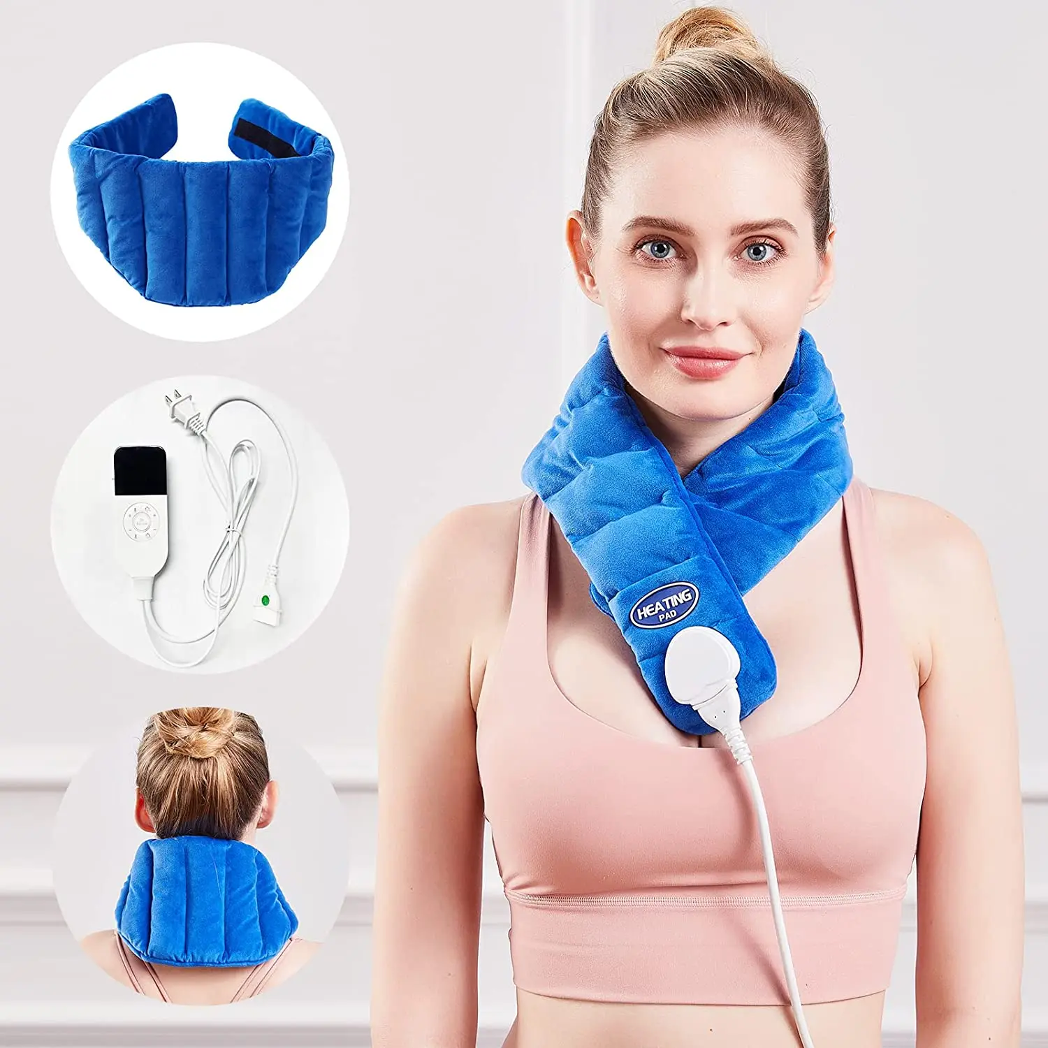 Electric thermal pad for cervical vertebrae, Great Neck heating support, pain relief, automatic heat therapy shutdown, 30 ℃-70 adjustable ℃ 72*16 cm
Electric thermal pad for cervical vertebrae, Great Neck heating support, pain relief, automatic heat therapy shutdown, 30 ℃-70 adjustable ℃ 72*16 cm