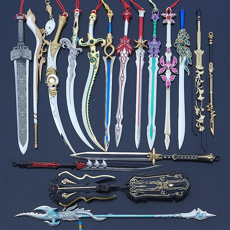 Sword Immortal Weapon Models Collection Zinc Alloy Crafts Ornaments Metals Mini Desk Decoration Boy’s Gift Toy Creative Props
Sword Immortal Weapon Models Collection Zinc Alloy Crafts Ornaments Metals Mini Desk Decoration Boy’s Gift Toy Creative Props
