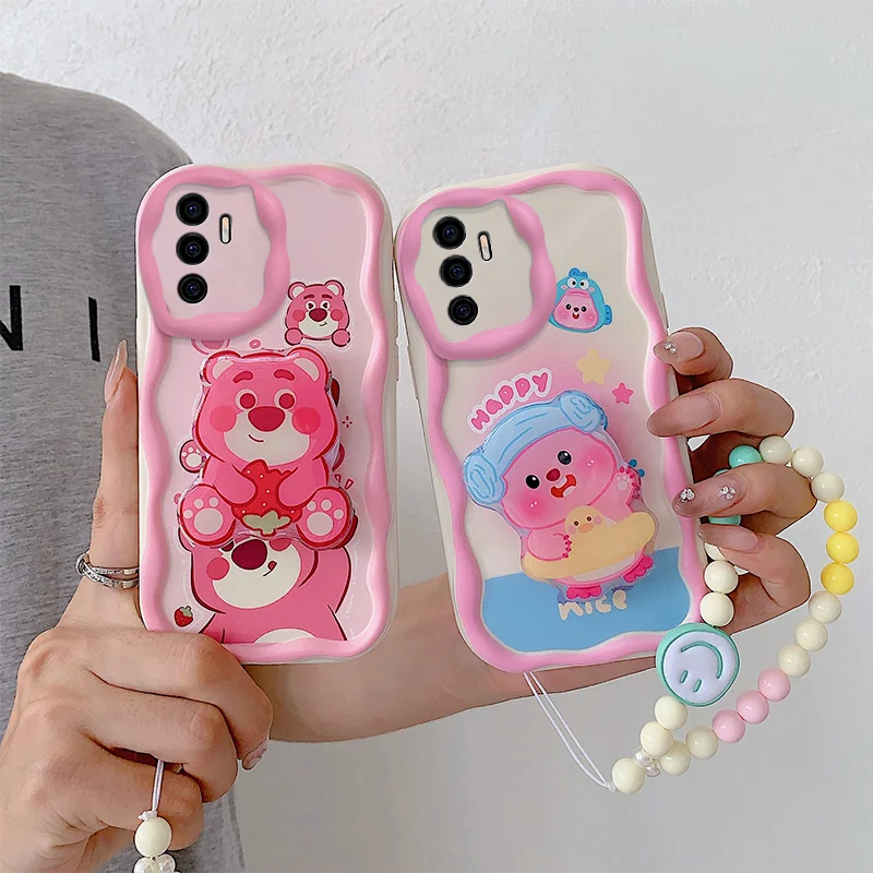 Phone Case For Vivo S10e S10e Wavy Edge Creamy Cartoon Design With Holder And Bracelet Case Cover
Phone Case For Vivo S10e S10e Wavy Edge Creamy Cartoon Design With Holder And Bracelet Case Cover