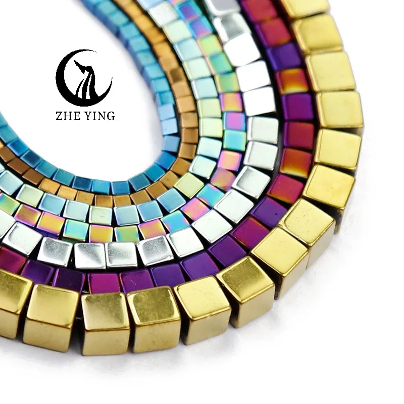 Zhe Ying Natural Stone Cube Square Gold Black Hematite 2/3/4/6MM DIY Spacer Loose Cube Hematite Beads for Jewelry Making
Zhe Ying Natural Stone Cube Square Gold Black Hematite 2/3/4/6MM DIY Spacer Loose Cube Hematite Beads for Jewelry Making