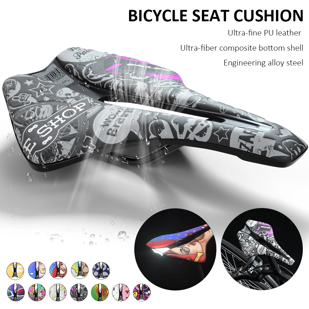 Bicycle Saddle Seat Ultralight Hollow Bike Seat Cushion Breathable Waterproof PU Bicycle Cushion Cycling Accessories
Bicycle Saddle Seat Ultralight Hollow Bike Seat Cushion Breathable Waterproof PU Bicycle Cushion Cycling Accessories