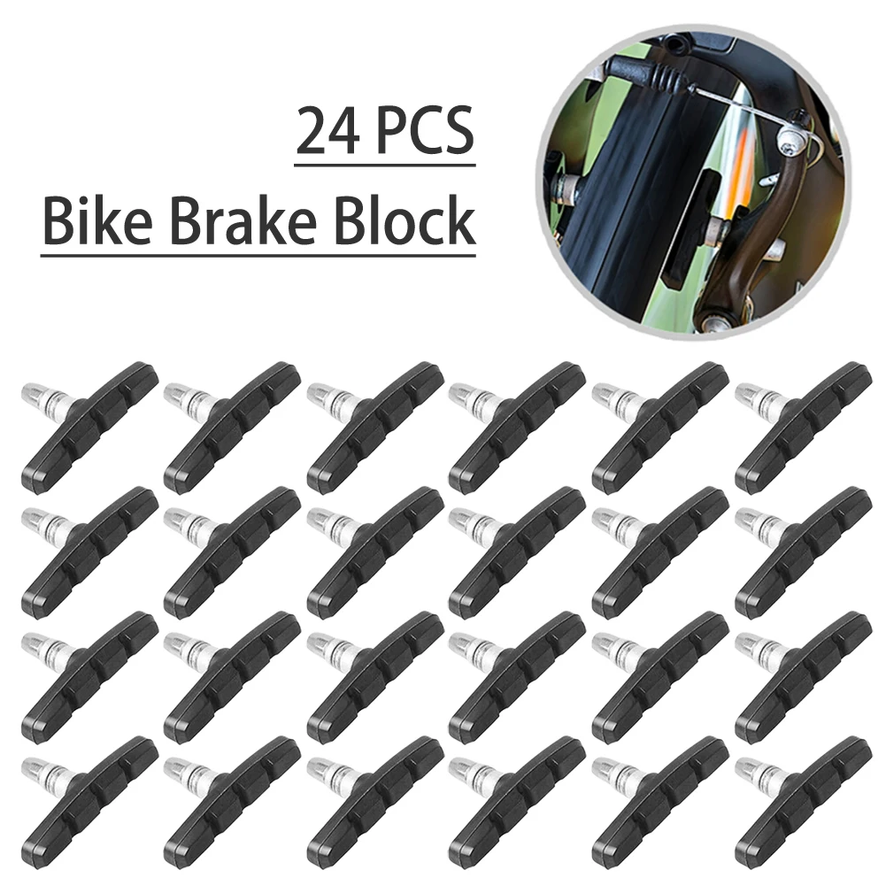 V-brake Brake Pads 12pairs 70 Mm Symmetrical Thread Bicycle Accessories Black Brake Shoes High Quality Hot Sale
V-brake Brake Pads 12pairs 70 Mm Symmetrical Thread Bicycle Accessories Black Brake Shoes High Quality Hot Sale