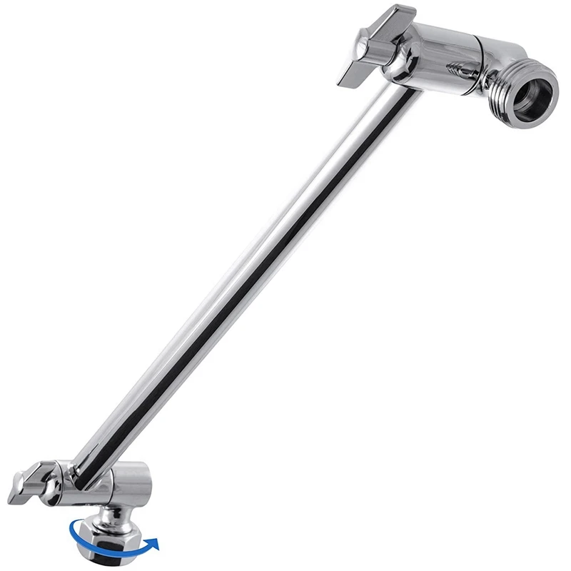 Adjustable Shower Arm Extension By, Brass Shower Head Extension Arm With High Polished Chrome Finish 11+ Inch
Adjustable Shower Arm Extension By, Brass Shower Head Extension Arm With High Polished Chrome Finish 11+ Inch