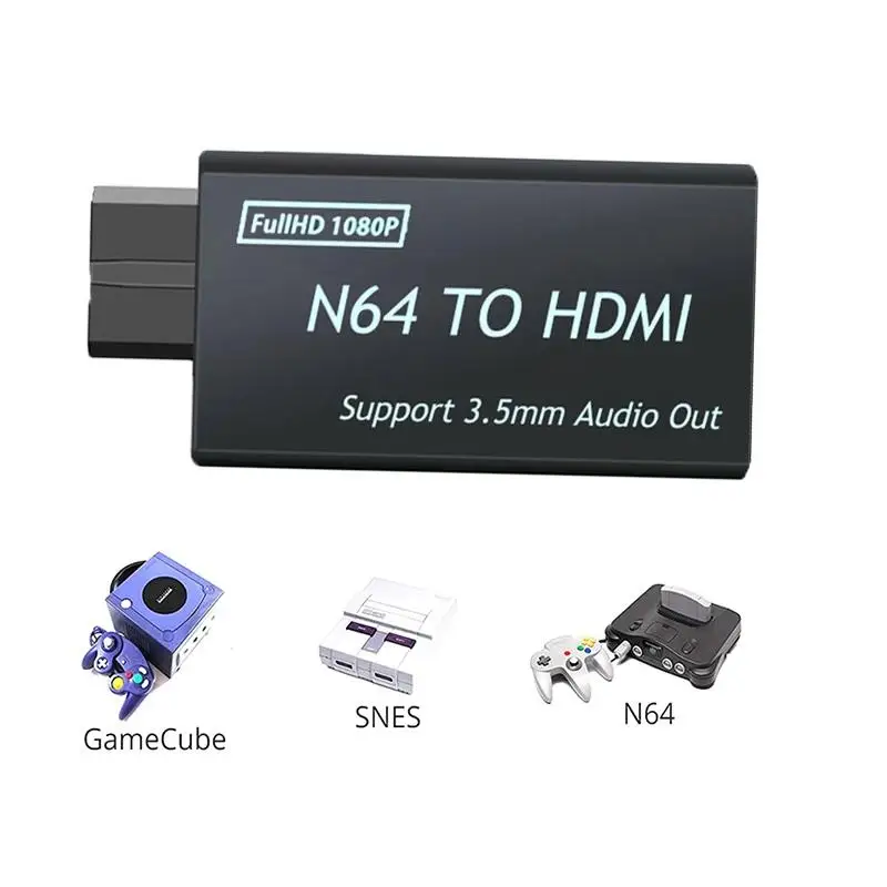 for N64 To HDMI-compatible Converter High-definition Multimedia Signal Adapter Cable
for N64 To HDMI-compatible Converter High-definition Multimedia Signal Adapter Cable