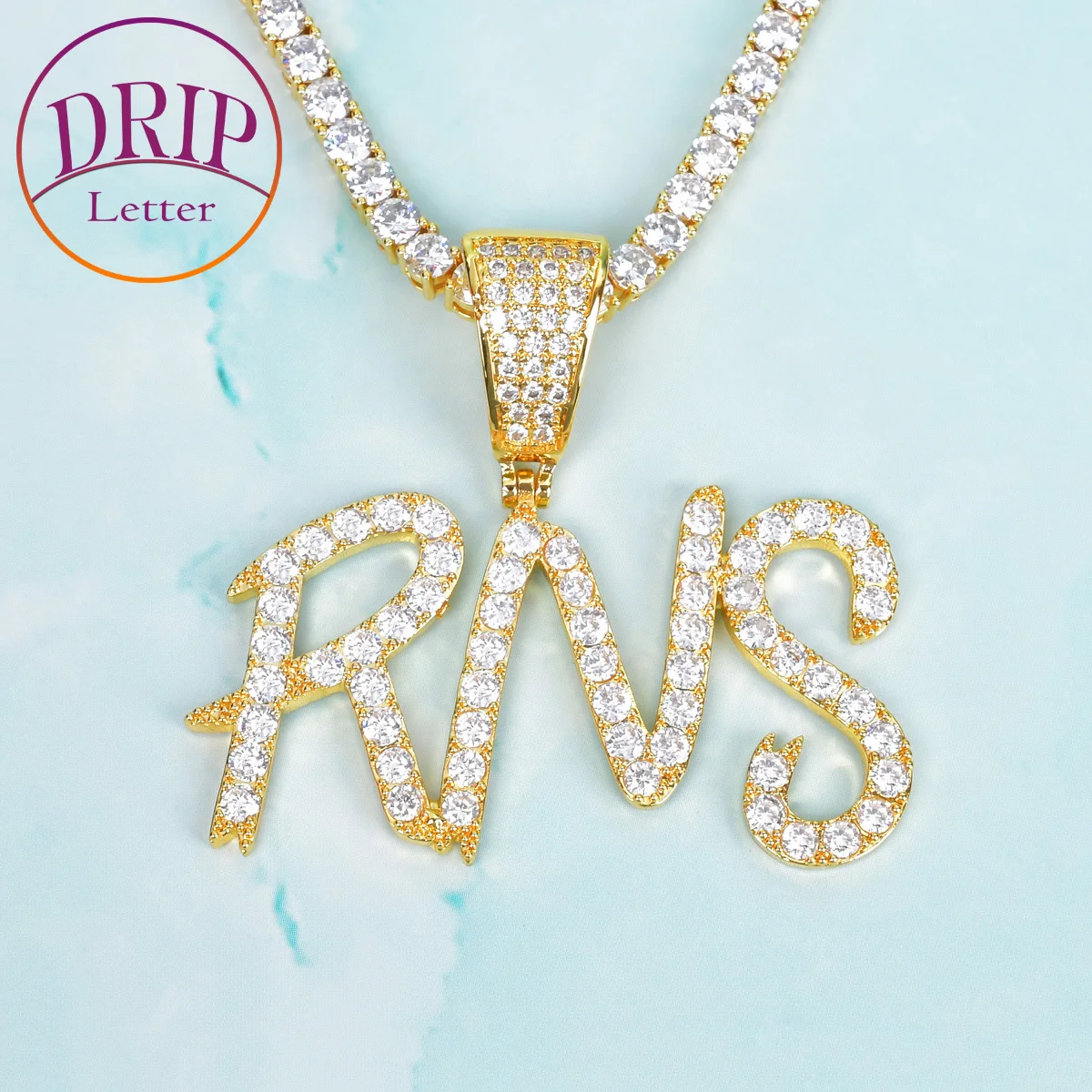 Drip Letter Custom Name Necklace for Men Letters Personalized Pendant Hip Hop Real Gold Plated Rock Street Fashion Jewelry
Drip Letter Custom Name Necklace for Men Letters Personalized Pendant Hip Hop Real Gold Plated Rock Street Fashion Jewelry
