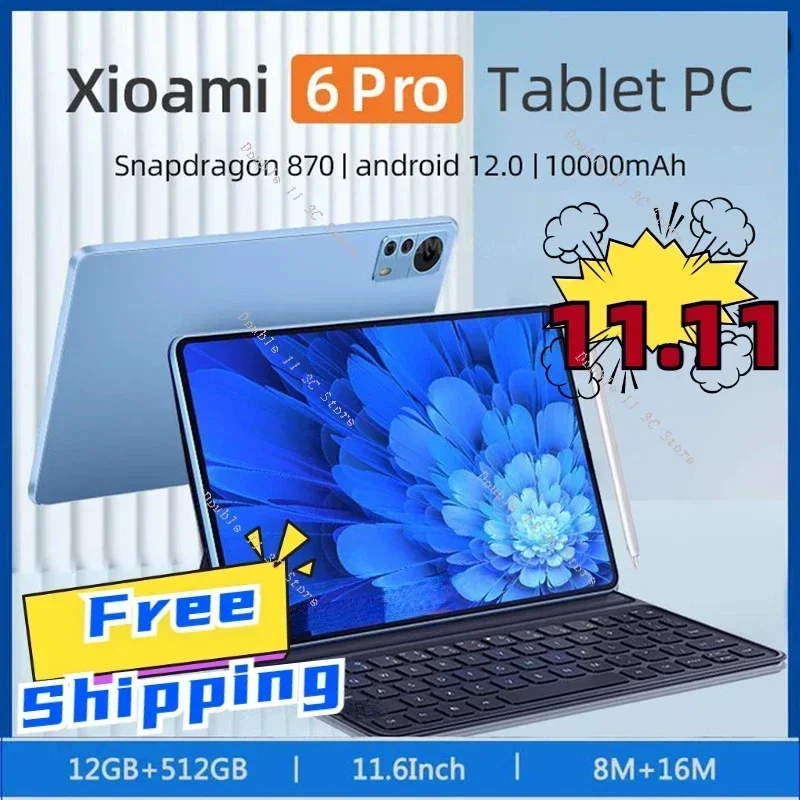 2024 8GB+256GB Tablet Snapdragon 870 CPU Original xioami Pad 6 Pro 11 Inch 60Hz Screen 2560*1600 Android 12 Dual SIM Tablets PC
2024 8GB+256GB Tablet Snapdragon 870 CPU Original xioami Pad 6 Pro 11 Inch 60Hz Screen 2560*1600 Android 12 Dual SIM Tablets PC