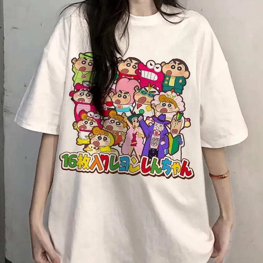 Crayon Shin-chan Kawaii New Cartoon Print Short-sleeved T-shirt Female Students Japanese Loose Tops Tide
Crayon Shin-chan Kawaii New Cartoon Print Short-sleeved T-shirt Female Students Japanese Loose Tops Tide
