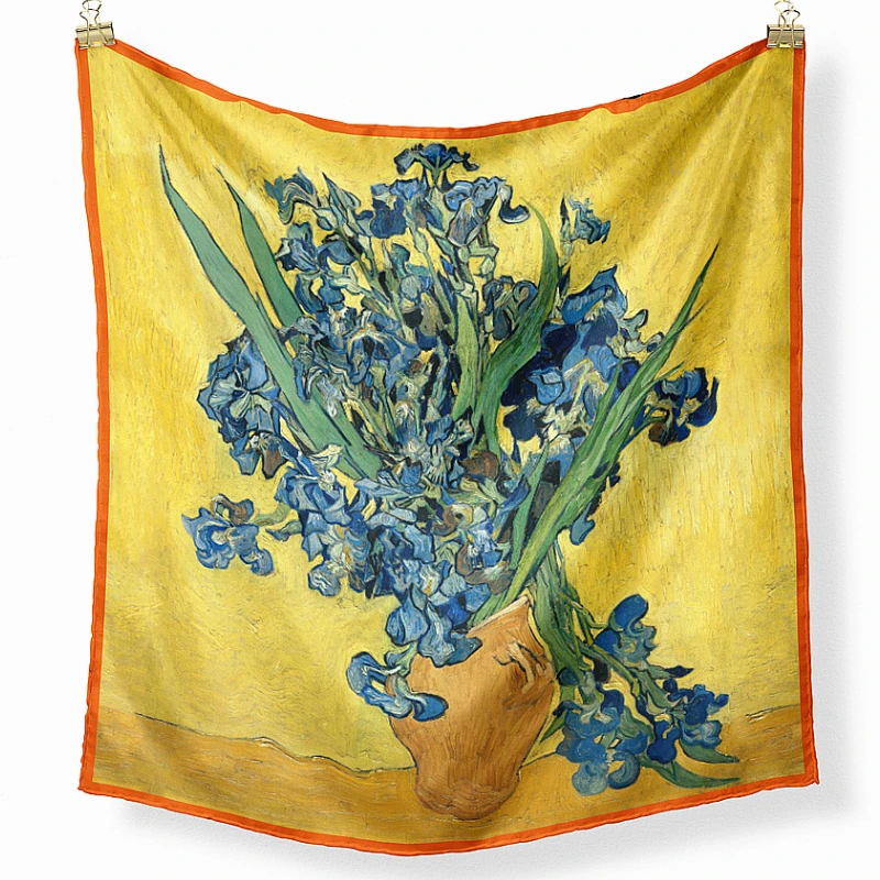 Luxury New Arrive Painting Iris In A Bottle Square Scarf Flower Polyester Silk Scarf Career Women's Neck Scarf Foulard Cheveux
Luxury New Arrive Painting Iris In A Bottle Square Scarf Flower Polyester Silk Scarf Career Women's Neck Scarf Foulard Cheveux