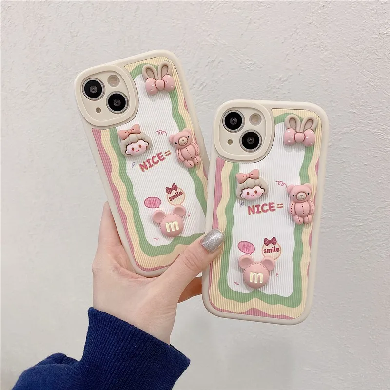 Cute Cartoon Bear Creative Flower Lens Circle Bow Tie Anti-drop Girl Soft Case For Iphone 11 12 13 Pro Max Xr X Xs Cover Fundas
Cute Cartoon Bear Creative Flower Lens Circle Bow Tie Anti-drop Girl Soft Case For Iphone 11 12 13 Pro Max Xr X Xs Cover Fundas