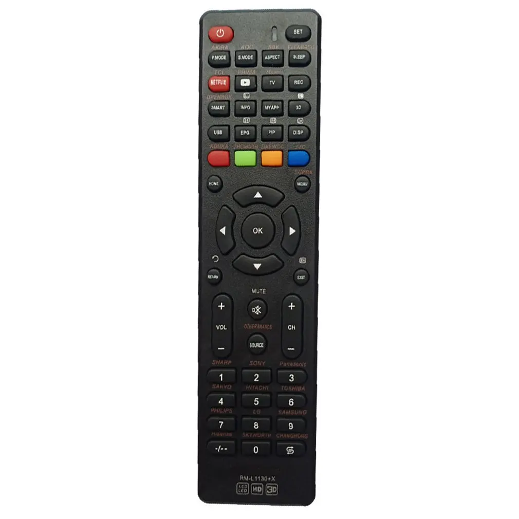 Remote Controller Television Universal Smart TV Portable LED Compatible Multifunctional Televisions Controllers RM-L1130+X 
Remote Controller Television Universal Smart TV Portable LED Compatible Multifunctional Televisions Controllers RM-L1130+X