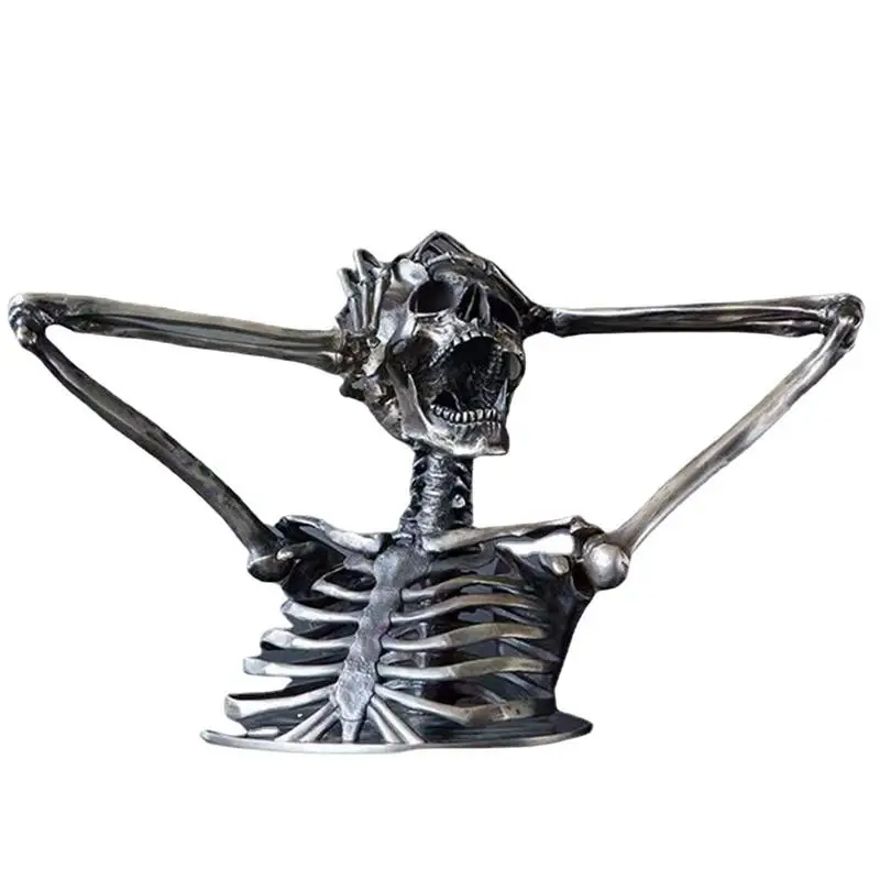 Halloween Skeleton Table Decorations Scary Resin Frustrating Skeleton Bust Statue Table Decorations Haunted Mansion Decorative
Halloween Skeleton Table Decorations Scary Resin Frustrating Skeleton Bust Statue Table Decorations Haunted Mansion Decorative
