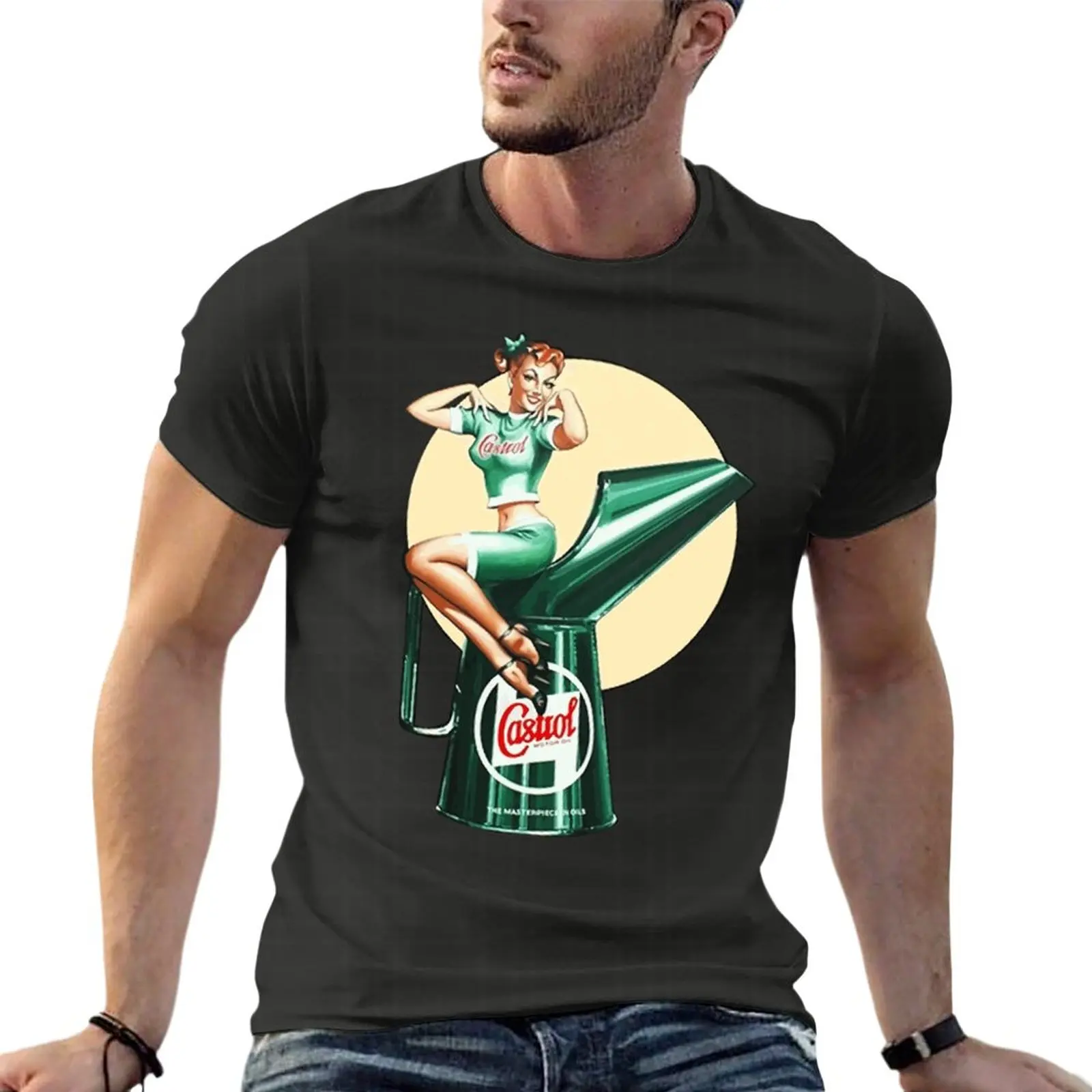 Pin Up Castrol Motor Oil Funny Oversized T-Shirt Custom Mens Clothes Short Sleeve Streetwear Plus Size Top Tee
Pin Up Castrol Motor Oil Funny Oversized T-Shirt Custom Mens Clothes Short Sleeve Streetwear Plus Size Top Tee