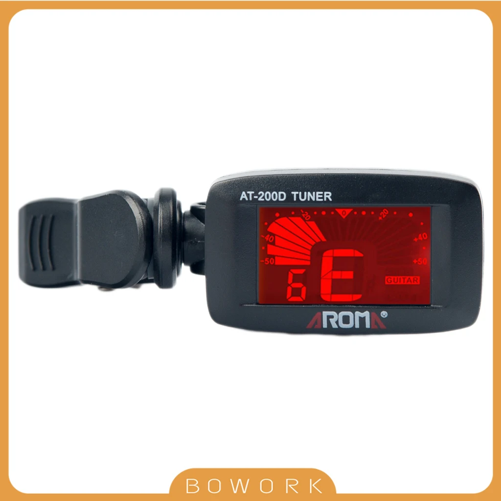 Aroma AT-200D High Quality Clip On Digital Guitar Tuner Portable Universal LCD Tuner For Chromatic Guitar Bass Ukulele Violin
Aroma AT-200D High Quality Clip On Digital Guitar Tuner Portable Universal LCD Tuner For Chromatic Guitar Bass Ukulele Violin