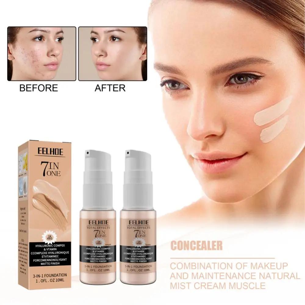EELHOE 10/30ml Beauty Concealer Liquid Foundation Moisturizing BB Cream Non-Greasy Lasting Natural Makeup Waterproof Oil-control
EELHOE 10/30ml Beauty Concealer Liquid Foundation Moisturizing BB Cream Non-Greasy Lasting Natural Makeup Waterproof Oil-control