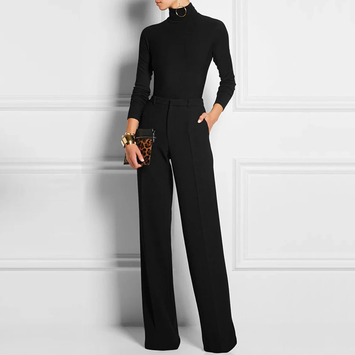 Fastfashiongo Suit Trouser Urban Office Lady Work Wear Formal High Waisted Straight Black Fashion Pencil Pants for Women 2023
Fastfashiongo Suit Trouser Urban Office Lady Work Wear Formal High Waisted Straight Black Fashion Pencil Pants for Women 2023