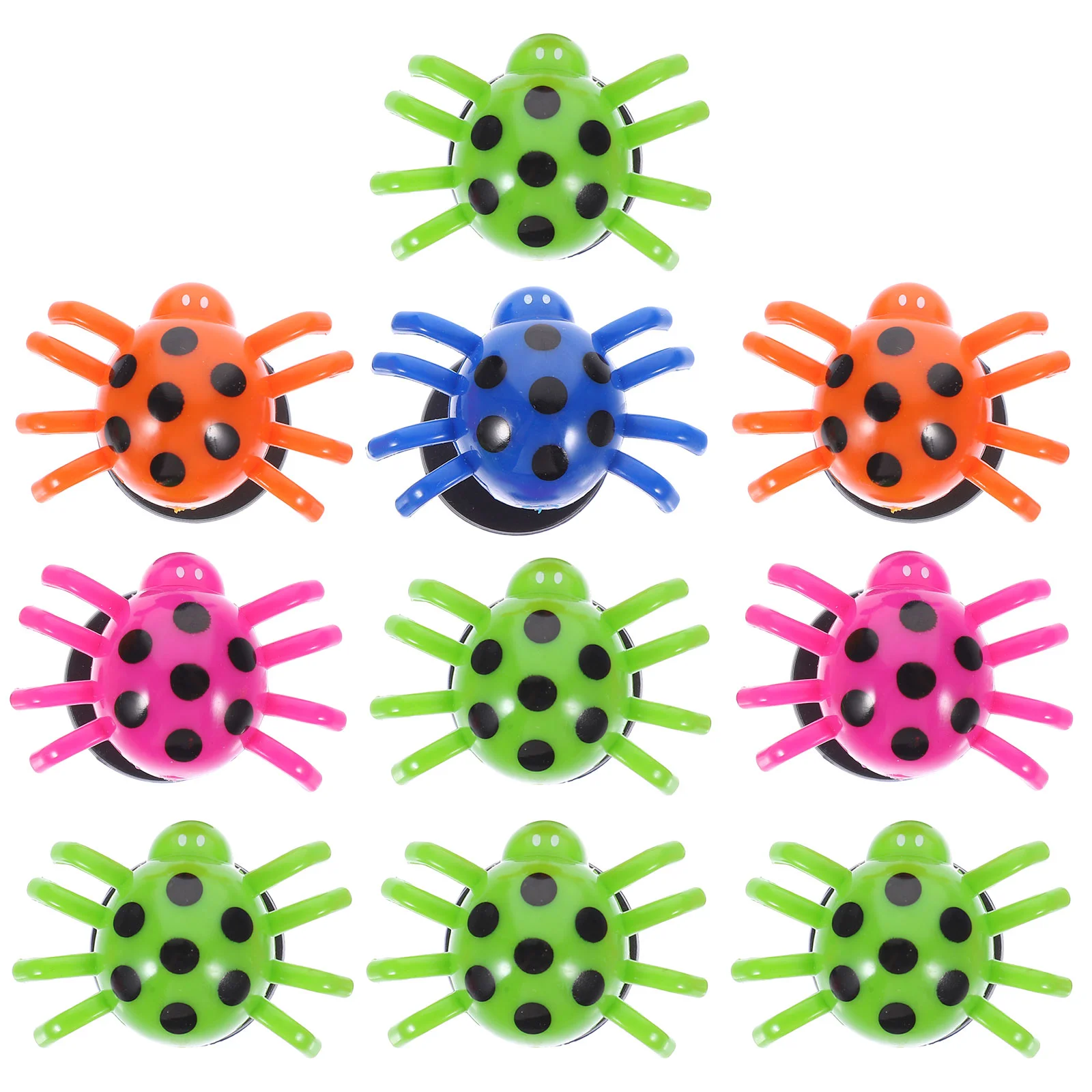 10 Pack Bounce Spiders Colorful Spiders Shape Jumping Toys Stress Relieve Spider Launcher Novelty Party Favors ( )
10 Pack Bounce Spiders Colorful Spiders Shape Jumping Toys Stress Relieve Spider Launcher Novelty Party Favors ( )