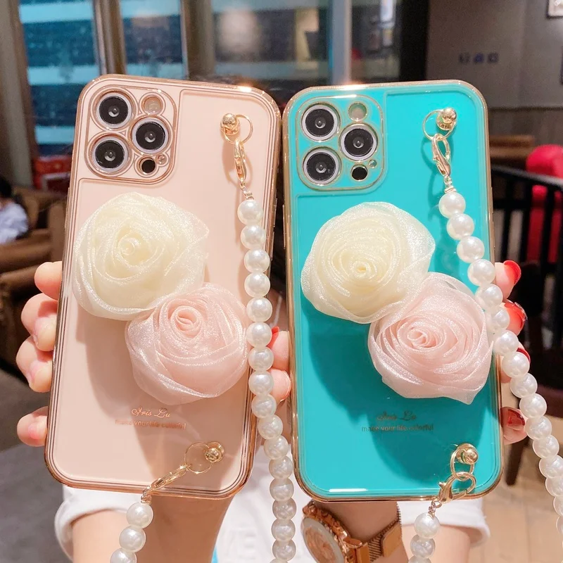 For IPhone 11 12 13 Pro Max Mobile Phone Case Double Rose Protective Case for IPhone 13 12 11 Pearl Anti-drop Protective Case
For IPhone 11 12 13 Pro Max Mobile Phone Case Double Rose Protective Case for IPhone 13 12 11 Pearl Anti-drop Protective Case