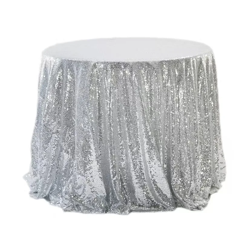 

Party Sequin Tablecloth Glitter Sparkly Fabric Tablecloth Party Banquet Rectangle Table Cloth Overlay For Birthday Wedding