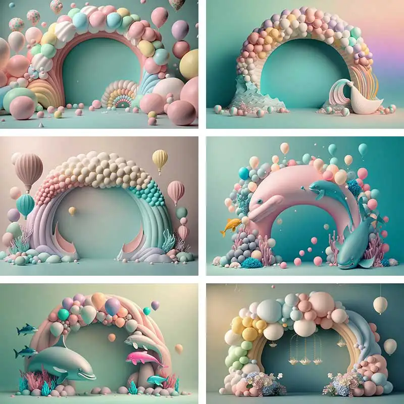 Dolphin 3D Decor Backdrops For Girl Cake Smash Photography Photographic Kids Candy The Sea Backgrounds For Photos Studio
Dolphin 3D Decor Backdrops For Girl Cake Smash Photography Photographic Kids Candy The Sea Backgrounds For Photos Studio
