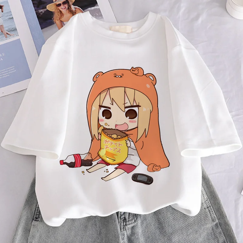 Himouto! Футболка с графическим принтом Умару-Чан, Женская эстетичная белая футболка в стиле Харадзюку, Повседневная футболка, новинка 2021, летн...
Himouto! Футболка с графическим принтом Умару-Чан, Женская эстетичная белая футболка в стиле Харадзюку, Повседневная футболка, новинка 2021, летн...