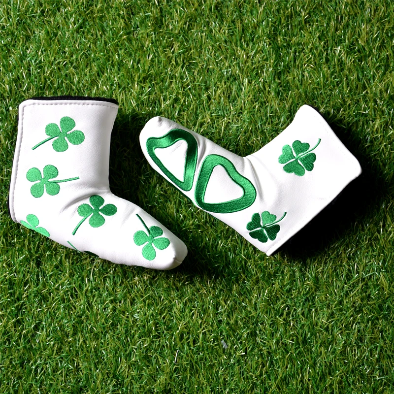 1Pcs New Golf Putter Head Covers White PU Leather Headcover For Blade Shamrock Embroidery Style Waterproof Golf Club Accessories
1Pcs New Golf Putter Head Covers White PU Leather Headcover For Blade Shamrock Embroidery Style Waterproof Golf Club Accessories