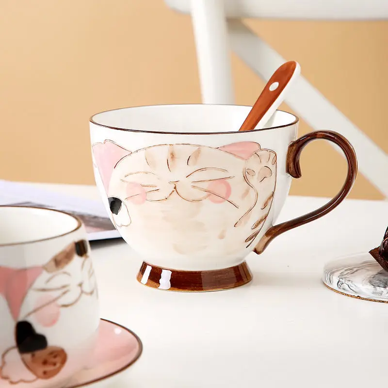 Lovely Cat Mugs Hand Drawn Pattern Ceramic Cups Creative StarBuck Style Coffee Mug Large Capacity Milk Cup Kitchen Accessories
Lovely Cat Mugs Hand Drawn Pattern Ceramic Cups Creative StarBuck Style Coffee Mug Large Capacity Milk Cup Kitchen Accessories