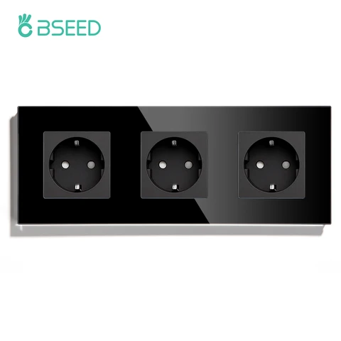 Настенный выключатель/розетка BSEED со светодиодной подсветкой, 1/2/3 шт, 110-240 В, 5 В, в ассортименте