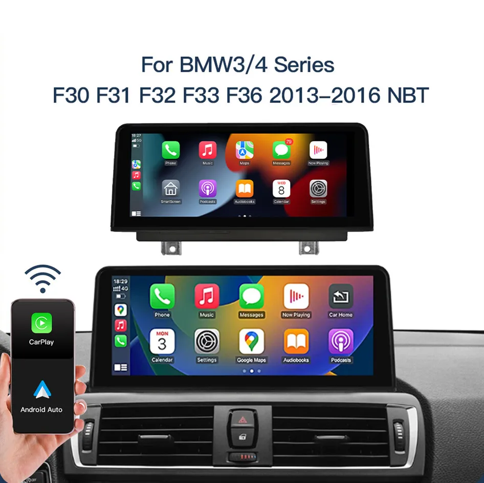 CARABC Wireless Carplay Android Auto 10,25 "автомобильное видео для BMW NBT System 1, 2, 3, 4 серии F20 F21 F22 F30 F31 F32 F33
CARABC Wireless Carplay Android Auto 10,25 "автомобильное видео для BMW NBT System 1, 2, 3, 4 серии F20 F21 F22 F30 F31 F32 F33