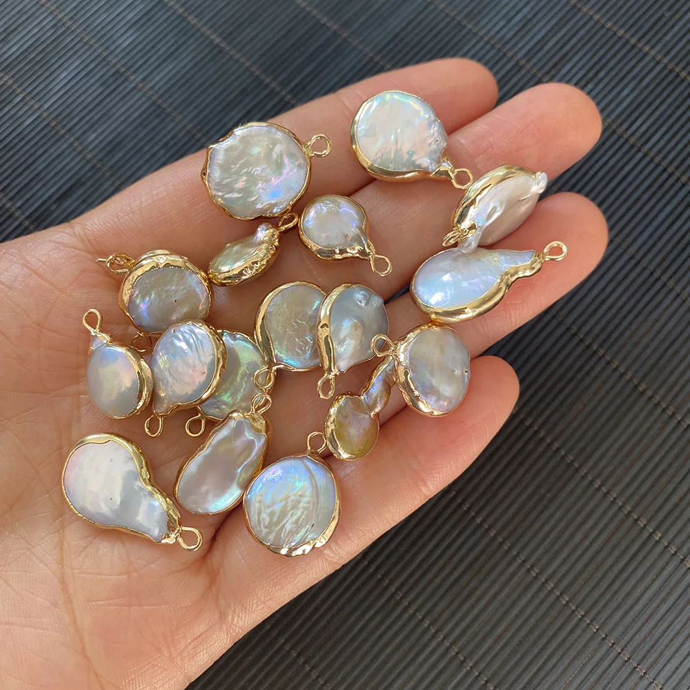 Natural Pearl Irregular Oblate Pendant Charm Men's Women's Jewelry Making Earrings Freshwater White Oblate Charm Accessories
Natural Pearl Irregular Oblate Pendant Charm Men's Women's Jewelry Making Earrings Freshwater White Oblate Charm Accessories