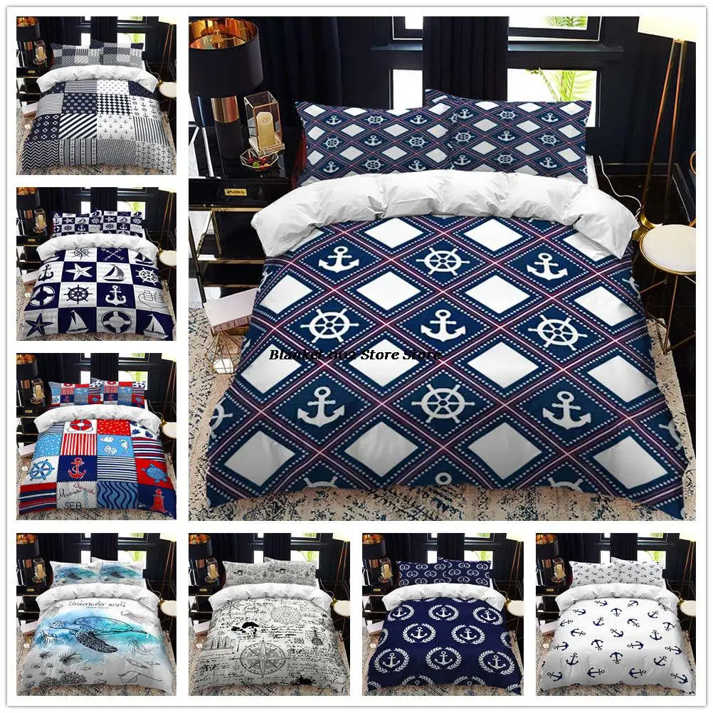 Marine elements of navigation bed duvet cover set queen calico Twin size comforter bedding set Single complete set
Marine elements of navigation bed duvet cover set queen calico Twin size comforter bedding set Single complete set