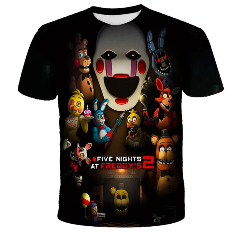Детские футболки с надписью Five Night At Freddy, топы с коротким рукавом для девочек и мальчиков, детские повседневные футболки с 3d-рисунком, высота ...
Детские футболки с надписью Five Night At Freddy, топы с коротким рукавом для девочек и мальчиков, детские повседневные футболки с 3d-рисунком, высота ...