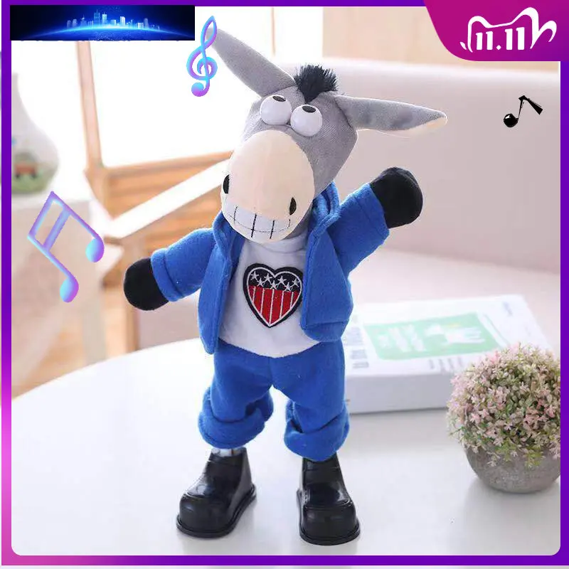 Creative Donkey Plush Doll Shaking Head Donkey Suffed Dolls Singing Dancing Donkey Electric Animal Dolls Kids Gifts Brinquedos
Creative Donkey Plush Doll Shaking Head Donkey Suffed Dolls Singing Dancing Donkey Electric Animal Dolls Kids Gifts Brinquedos