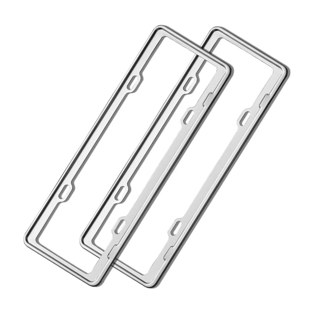 2pcs Stainless Steel License Plate Frame Anti-rust Metal License Plate Rack Delicate License Plate Tray Rack Practical License
2pcs Stainless Steel License Plate Frame Anti-rust Metal License Plate Rack Delicate License Plate Tray Rack Practical License