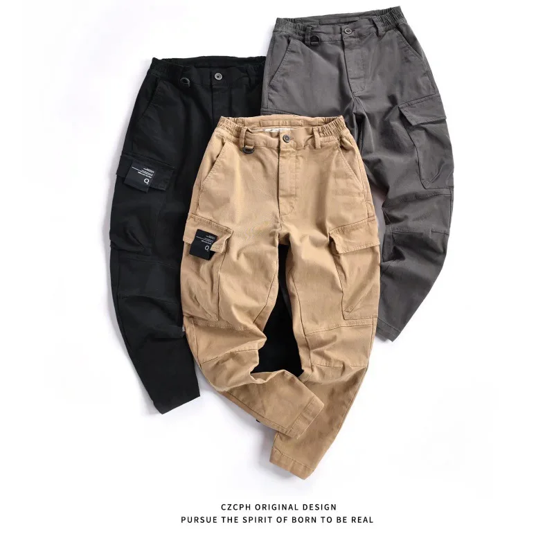 Khaki Loose Tactical Overalls American Men'S Leggings Motorcycle Pants Spring Fashion Multi Pocket Casual Pants 
Khaki Loose Tactical Overalls American Men'S Leggings Motorcycle Pants Spring Fashion Multi Pocket Casual Pants